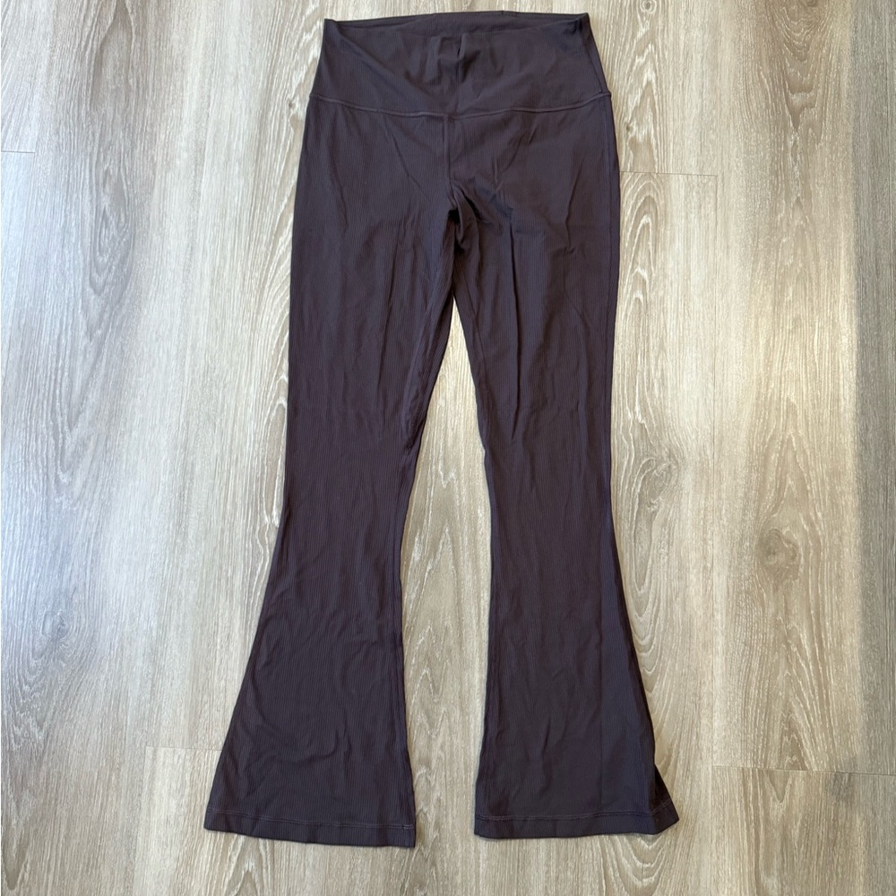 Brown Flared Yoga Pants